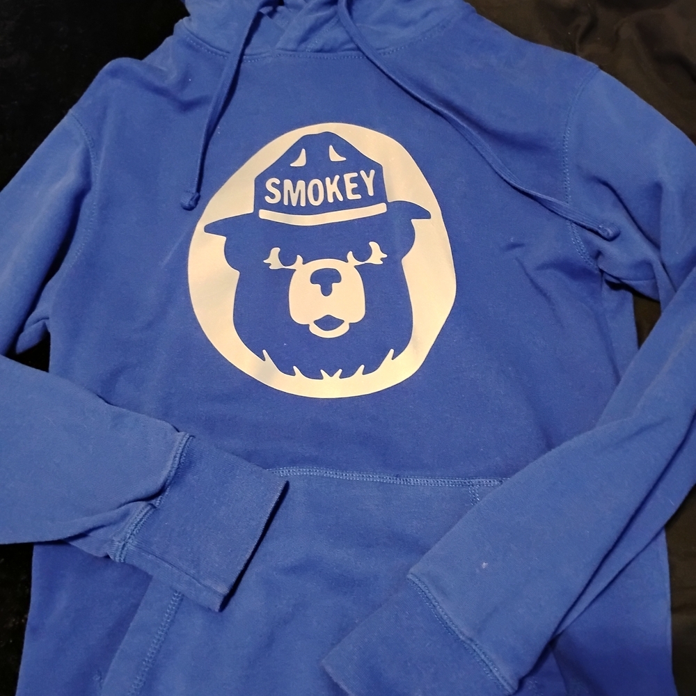 Blue Smokey Bear Hoodie